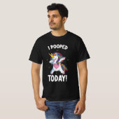 Funny Unicorn die ik vandaag heb gepoold T-shirt (Voorkant volledig)
