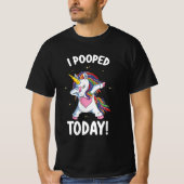 Funny Unicorn die ik vandaag heb gepoold T-shirt (Voorkant)