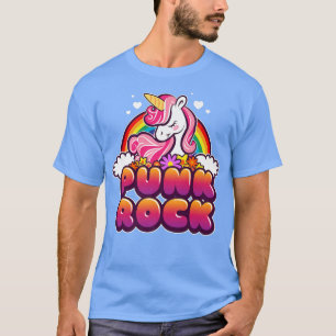 Funny Unicorn en Rainbow Punk Rock Music Festival T-shirt