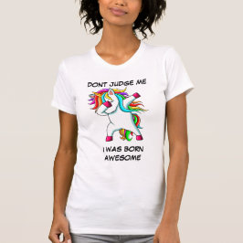 FUNNY UNICORN, geweldige geboren T-shirt