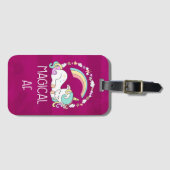 Funny Unicorn Gezegde Magical AF Bagagelabel (Voorkant (horizontaal))