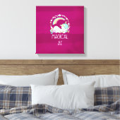 Funny Unicorn Gezegde Magical AF Canvas Afdruk (Insitu (Slaapkamer))
