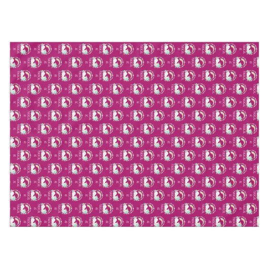 Funny Unicorn Gezegde Magical AF Tafelkleed (Voorkant (Horizontaal))