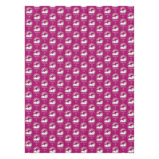 Funny Unicorn Gezegde Magical AF Tafelkleed (Voorkant)