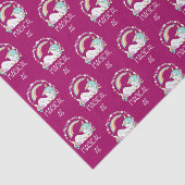 Funny Unicorn Gezegde Magical AF Tissuepapier (Detail)