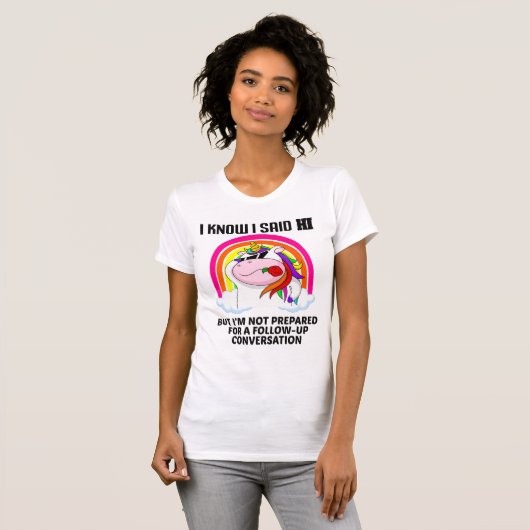 FUNNY UNICORN Hi T-Shirt (Voorkant volledig)