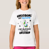 FUNNY UNICORN Ik ben Geweldige T-shirt (Voorkant)