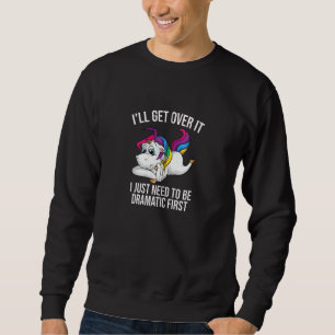 Funny Unicorn Lover Cute Drama Queen Girls Kinder Trui
