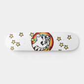 FUNNY UNICORN MET RAINBOW GRAPHIC SKATEBOARD (Horizontaal)