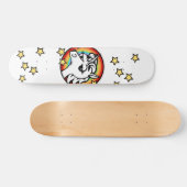 FUNNY UNICORN MET RAINBOW GRAPHIC SKATEBOARD (Horizontaal)
