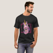 Funny Unicorn met tandheelkundige beugels... grapp T-shirt (Voorkant volledig)