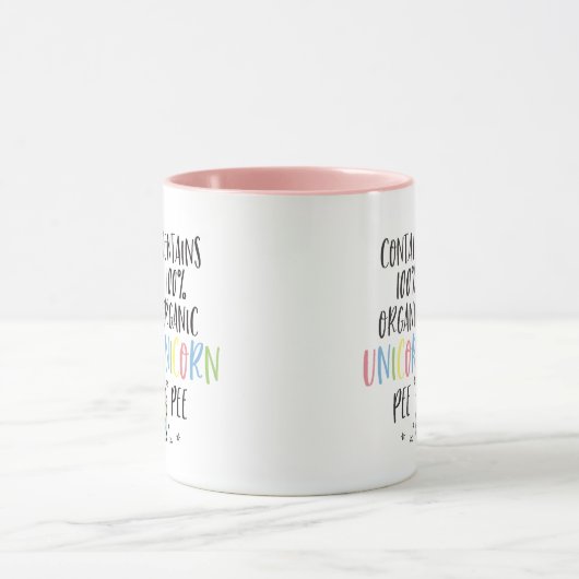 Funny Unicorn Mok - Organic Unicorn Pee Novelty (Midden)