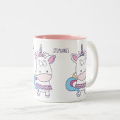 Funny Unicorn, mokken op de douanenaam (Voorkant rechts)