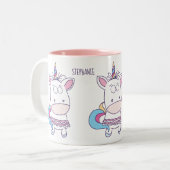 Funny Unicorn, mokken op de douanenaam (Voorkant links)