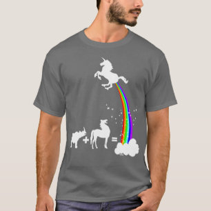 Funny unicorn-oorsprong t-shirt