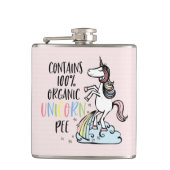 Funny Unicorn - Organic Unicorn Pee Heupfles (Voorkant)