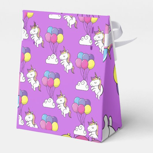 Funny Unicorn Pattern Magic Horse Bedankdoosjes (Achterkant)