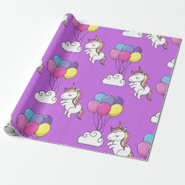 Funny Unicorn Pattern Magic Horse Cadeaupapier
