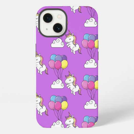 Funny Unicorn Pattern Magic Horse iPhone Hoesje (Achterkant)
