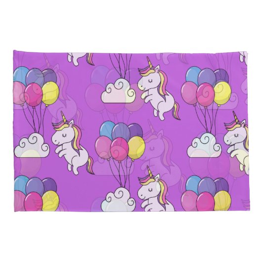 Funny Unicorn Pattern Magic Horse Kussensloop (Achterkant-Rechts)