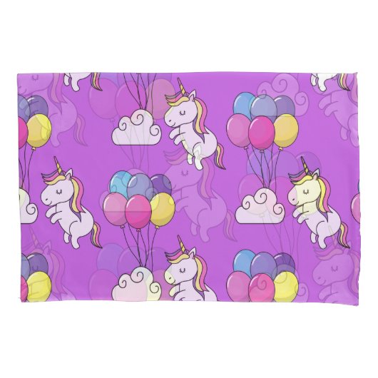 Funny Unicorn Pattern Magic Horse Kussensloop (Voorkant-Links)
