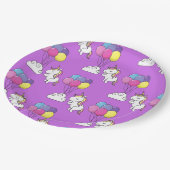 Funny Unicorn Pattern Magic Horse Papieren Bordje (Gekanteld)