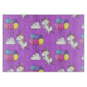 Funny Unicorn Pattern Magic Horse Snijplank (Voorkant)