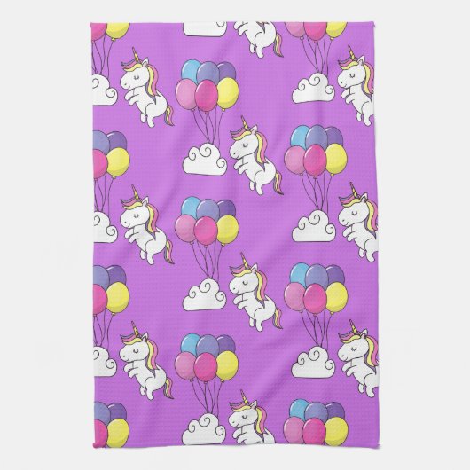 Funny Unicorn Pattern Magic Horse Theedoek (Verticaal)