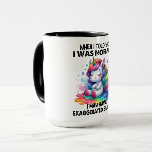 Funny Unicorn Quote Mok (Voorkant links)
