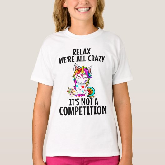 FUNNY UNICORN Relax T-shirt (Voorkant)
