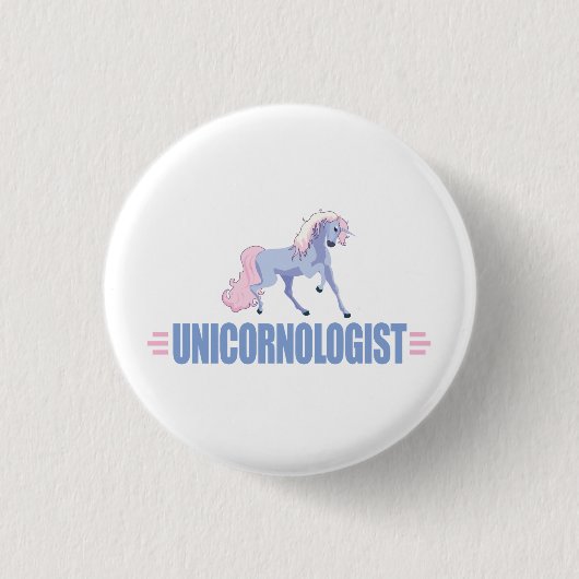 Funny Unicorn Ronde Button 3,2 Cm (Voorkant)
