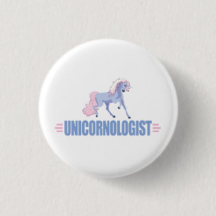 Funny Unicorn Ronde Button 3,2 Cm