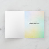 Funny Unicorn Stepfather Vaderdag Kaart (Binnen)