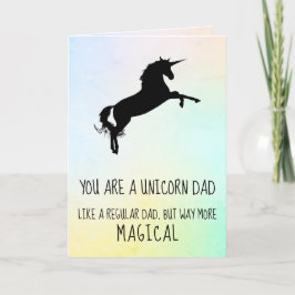 Funny Unicorn Stepfather Vaderdag Kaart