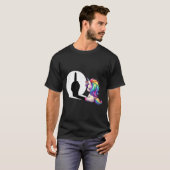 Funny Unicorn With Middle Finger Morning Grouch T-shirt (Voorkant volledig)