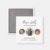 Funny Unieke Kinder foto's die de datum opslaan Magneet (Voorkant / Achterkant)