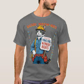 Funny Union Feline Member Labor Day T-shirt (Voorkant)