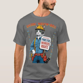 Funny Union Feline Member Labor Day T-shirt