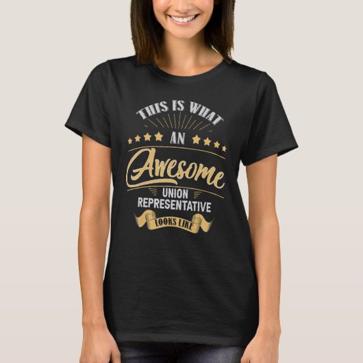 Funny Union Representative Geweldige Job Occupatio T-shirt (Voorkant)