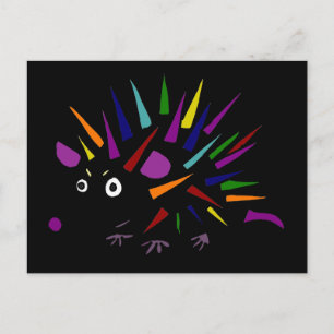 Funny Unique Colorful Abstracte Eegel Art Briefkaart