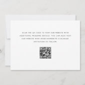 Funny Unique Free Drink Qr Code Photo Wedding Save The Date (Achterkant)