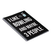Funny Unique Gifts For Bowlers Bowling Sport Cool Notitieboek (Rechterzijde)