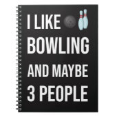 Funny Unique Gifts For Bowlers Bowling Sport Cool Notitieboek (Voorkant)