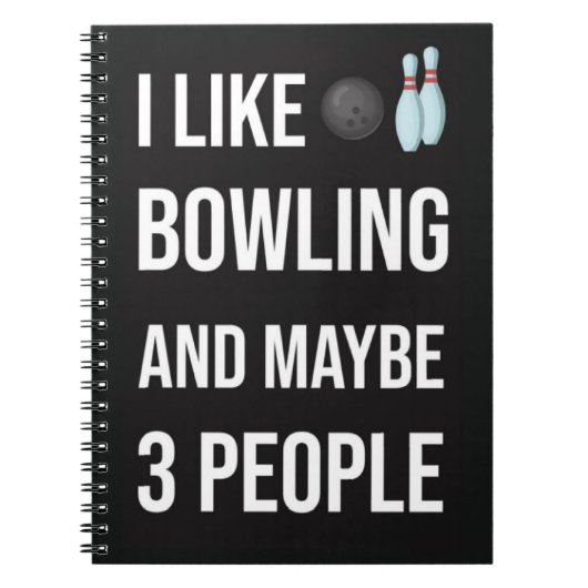 Funny Unique Gifts For Bowlers Bowling Sport Cool Notitieboek (Voorkant)