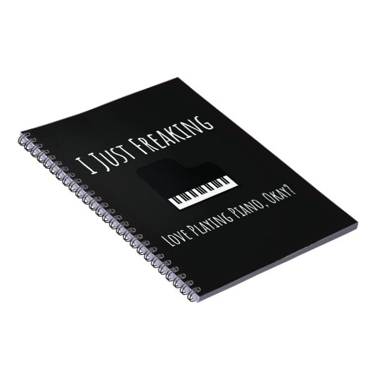 Funny Unique Gifts For Piano Players Pianist Lover Notitieboek (Rechterzijde)