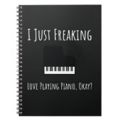 Funny Unique Gifts For Piano Players Pianist Lover Notitieboek (Voorkant)