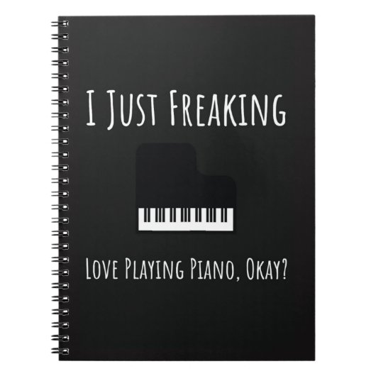 Funny Unique Gifts For Piano Players Pianist Lover Notitieboek (Voorkant)
