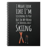 Funny Unique Gifts For Skiers Skiing Winter Sports Notitieboek (Voorkant)
