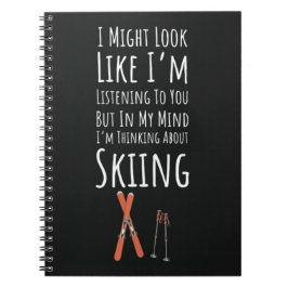 Funny Unique Gifts For Skiers Skiing Winter Sports Notitieboek