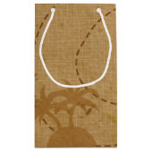 Funny Unique Pirate Treasure Map Klein Cadeauzakje (Achterkant)